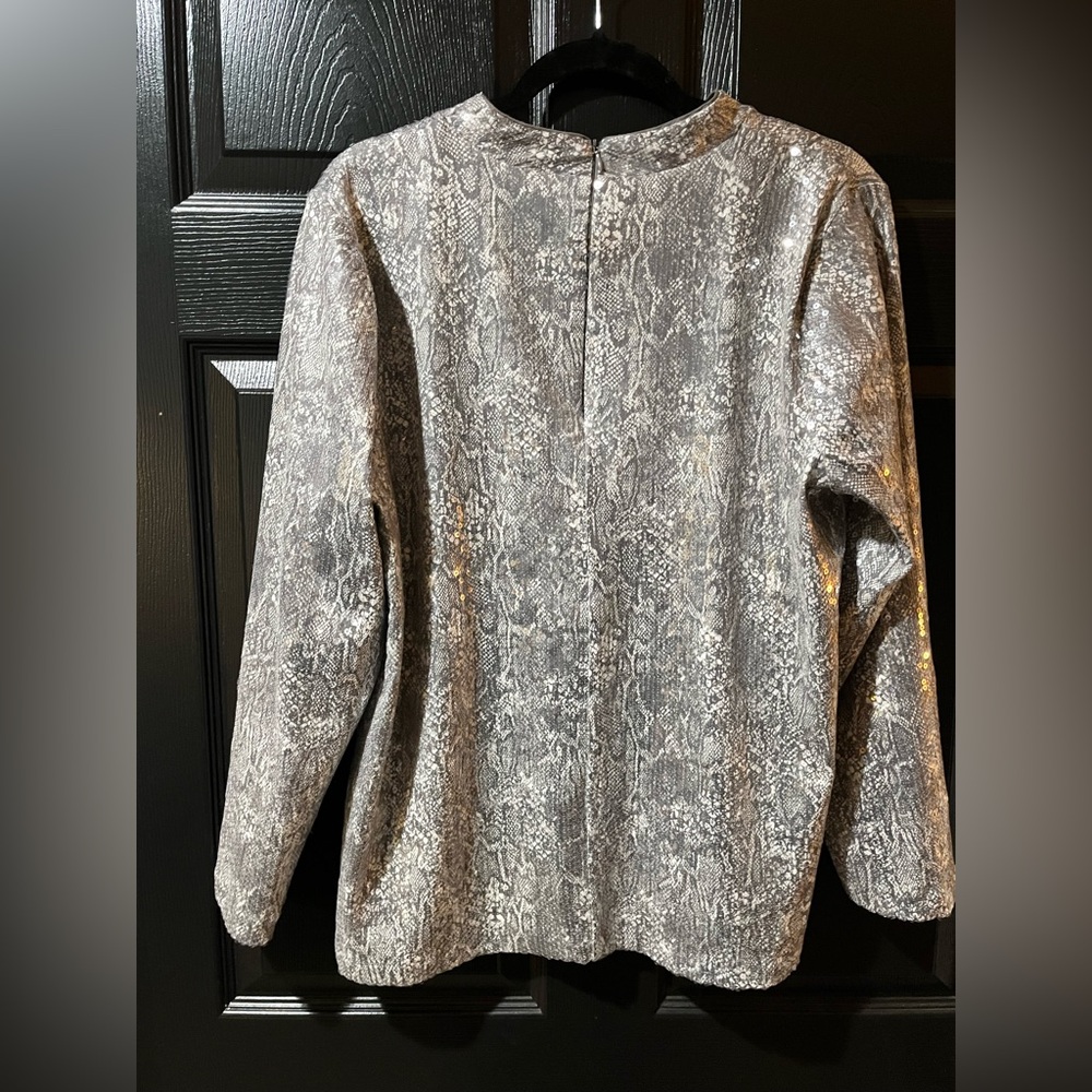 Chico’s Sequined Python Mock Turtleneck - image 8